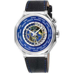 Gevril GV2 Marchese 3 Time Zone Stainless Steel Watch